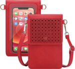 Crossbody Cell Phone Pouch red