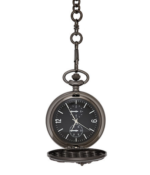 Mens Silver Tone 3-pc Pocket Watch Set 1