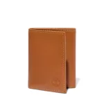 wallet Smooth Leather Tri-Fold Wallet (Tan)