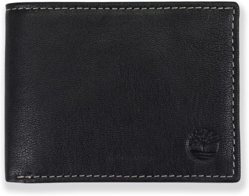 Timberland Men's Leather RFID Blocking Passcase Wallet