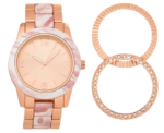 watch Geneva Women's Rose Gold Bracelet Watch Set