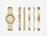 watch Ladies Crystal Accent Gold Tone 6-pc. Watch Set