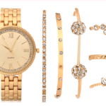 Mixit Womens Gold Tone 7-pc Watch