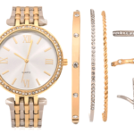 Mixit Womens Two Tone 7-pc Watch