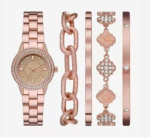 watch Womens Crystal Accent Rose Goldtone 5-pc. Watch Boxed Set19.99