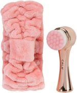 Cala Goal To Glow Dual Action Facial Brush & Headband Set (Rose Gold)