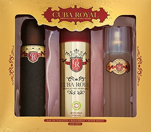 Cuba Royal by Cuba, 3 Piece Gift Set for Men