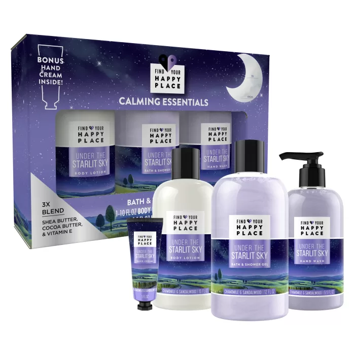 Find Your Happy Place Calming Essentials Bath & Body Holiday Gift Set