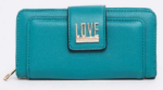 LOVE Fashion Long Wallet Teal