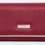 Textured Fashion Wallet Burgundy