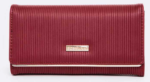 Textured Fashion Wallet Burgundy