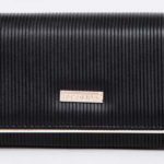 Textured Fashion Wallet black