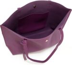 bag Women's Soft Faux Leather Tote - Purple2